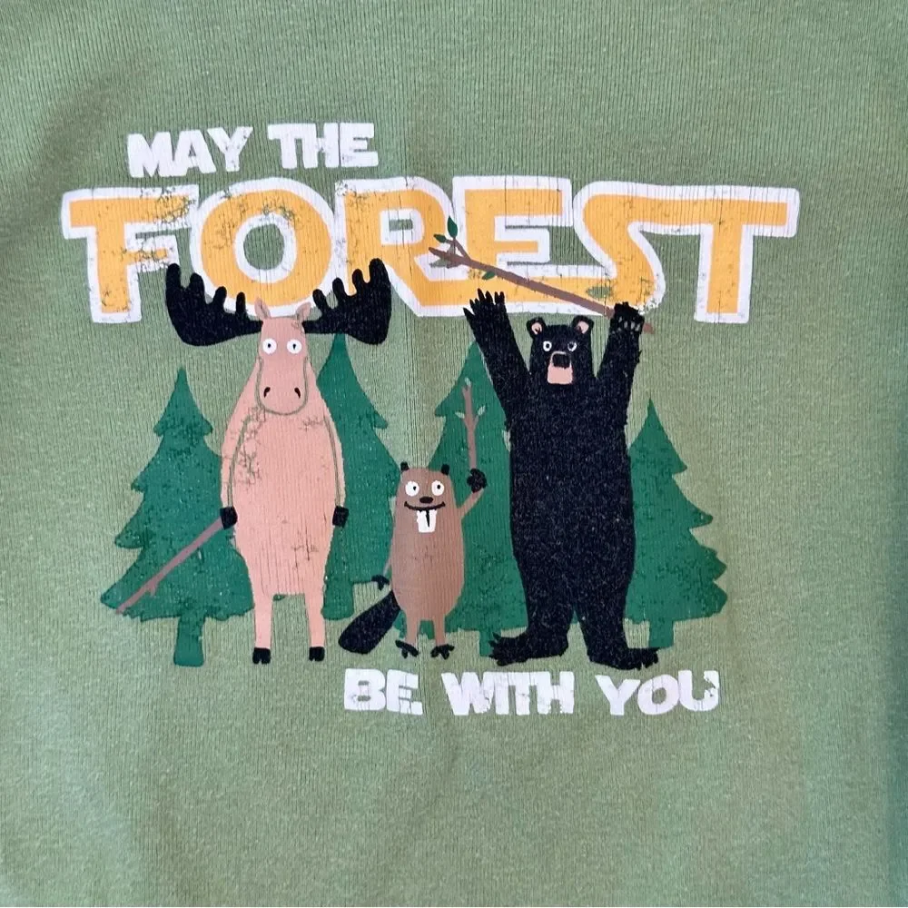 Little Blue House May The Forest Be With You Pajama Set Yellowstone Size 6